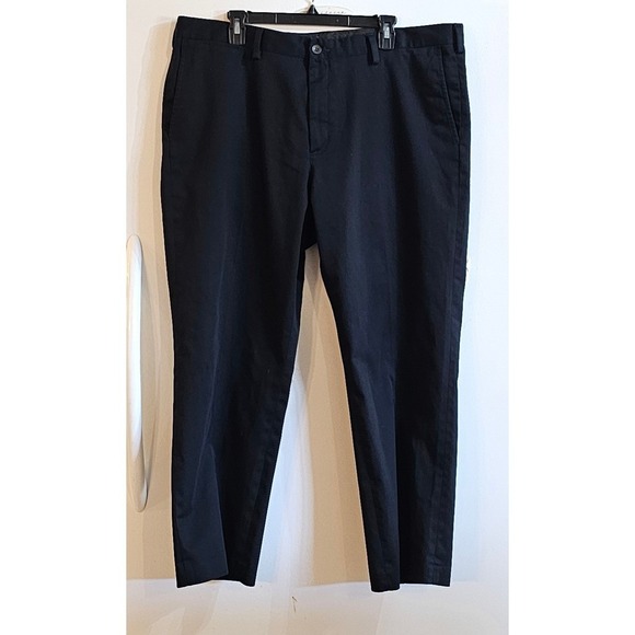 Eddie Bauer Other - Eddie‎ Bauer Mens Black Flat Front Chino Pants Size 40x29